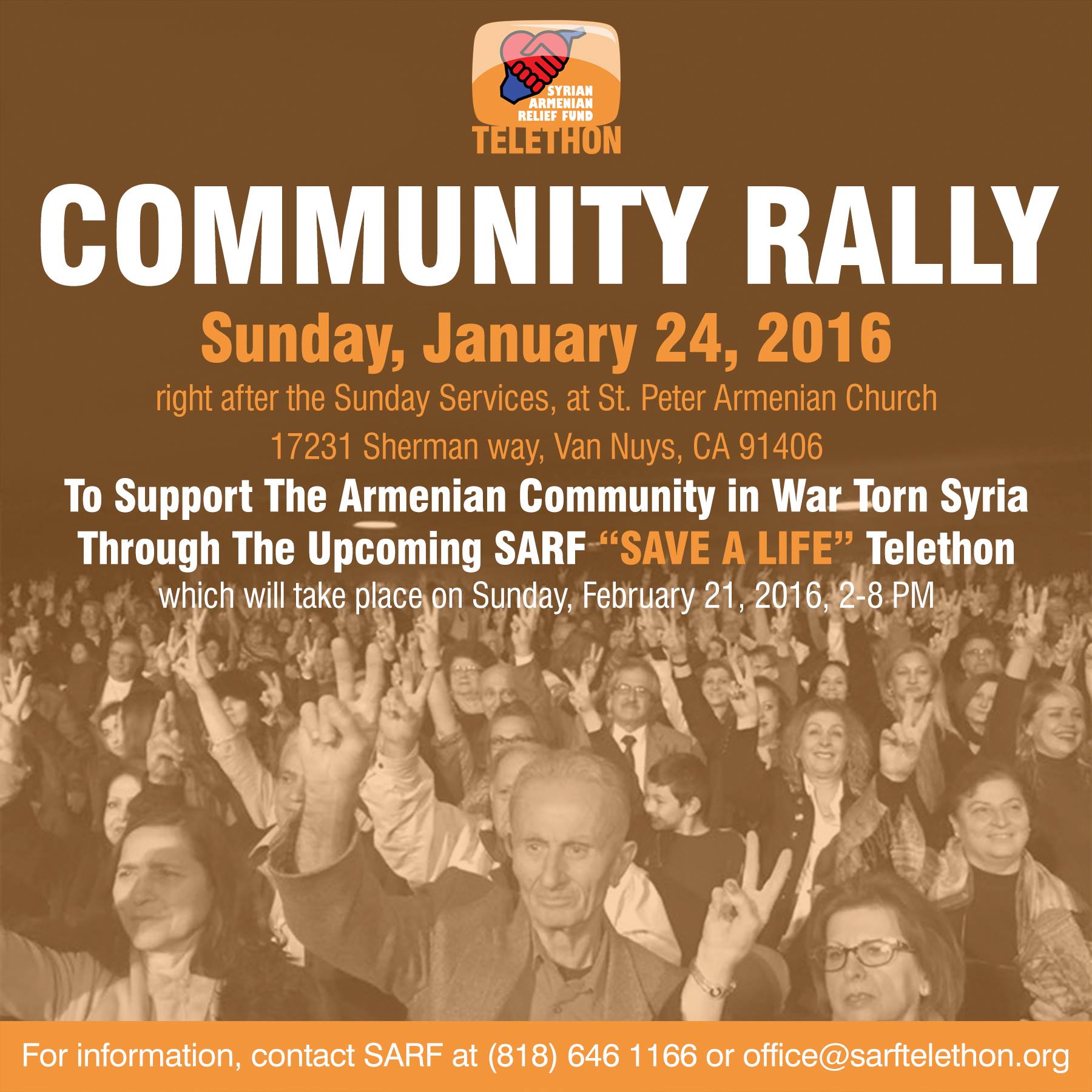 SARF Announces Community Rally to Take Place