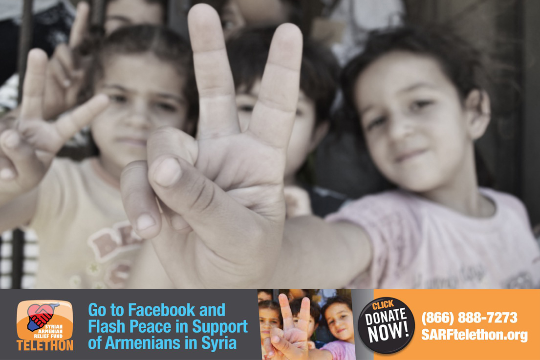 Syrian Armenian Relief Fund Launches #FlashPeace Social Media Campaign for SARF Telethon